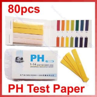 80 Strips Full pH 1 14 Test Paper Litmus Testing Kit