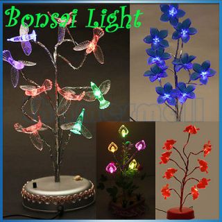 LED Artificial Tree/Flower/Pl​ants Bonsai Light Ornament Lamp Home 