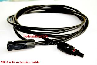 FT PV SOLAR CABLE CONNECTORS EXTENSION 4MM2 W/ MC4 MALE AND FEMALE 
