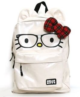 Hello Kitty Nerd Backpack with 3D Bow NWT Loungefly Full Size Glasses