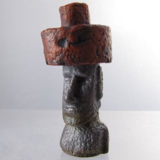 Easter Island Tiki Mini Capsule Museum Head Moai 6.5cm Statue Figure 