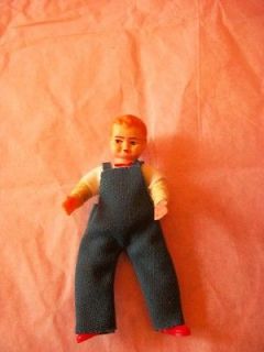 Vintage Doll house dolls,Little boy ,child ,1950s 60s Caco German 