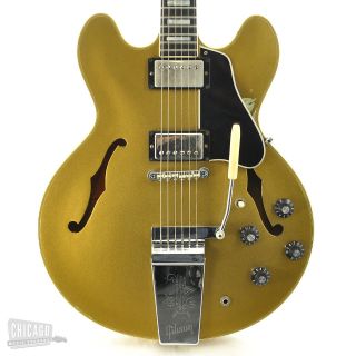 Newly listed Gibson ES 355 Vibrato Gold Sparkle 1968 Vintage Semi 
