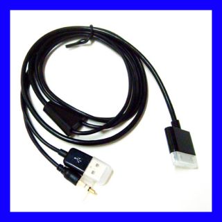   AUX Audio Music USB Cable Adapter for iPhone 4S iPod Nano Touch iPad2