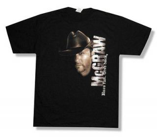 TIM MCGRAW   OUTBACK CHARITY GIVE BACK BLACK T SHIRT   NEW ADULT 