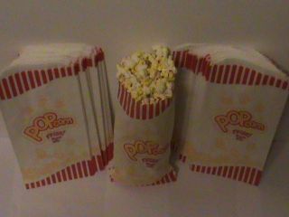 POPCORN BAGS 200 PCS 1.5 OZ OUNCE THEATER PARTY MOVIE 5 X 10 SAME DAY 