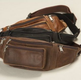 Leather CCW Gun Concealment/Concealed Carry SLIM LOCK WAIST/FANNY PACK