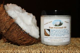 Mt Hood Organics Pure Organic Raw Coconut Oil 8oz