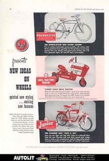 1955 AMF Roadmaster Flying Falcon & Junior Bicycle Ad
