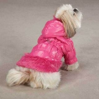   dog Parka coat XS 10L jacket w/ detachable hood pet fashion apparel