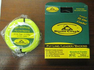 Stone Creek Fly Fishing Line Combo WF 4 Line + Leader + Backing Brand 
