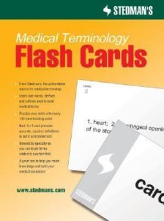 Stedmans Medical Terminology Flashcards, Stedmans, Good Book