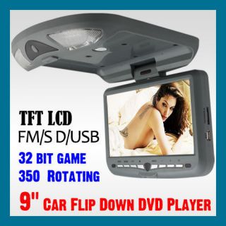 LCD Overhead Flip Down CD/DVD/IR/SD/U​SB Car Player TA