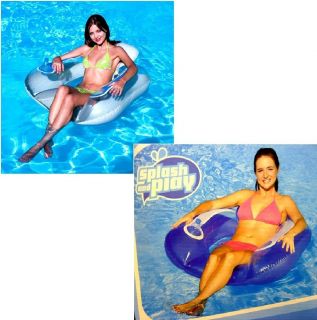   INFLATABLE FLOAT SWIMMING POOL FLIP CUSHION PILLOW LOUNGE CHAIR SEAT