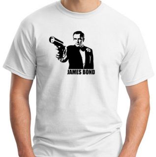 James Bond 007 Sean Connery Mens Movie Film T Shirt