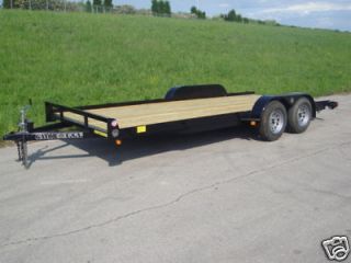 CAR TRAILER, 16FT UTILITY,FLAT BED, POWDER COAT PAINTED, GATOR MADE 
