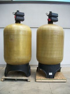 Pair of Pentair Fleck 3900 Water Softener Resin Tanks (M2044)