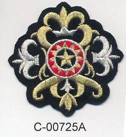Royal Fleur De Lys Lis Crest Embroidery Applique Patch