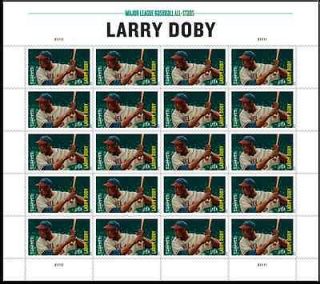 Major League Baseball All Stars Larry Doby Forever Stamps Sheet of 20