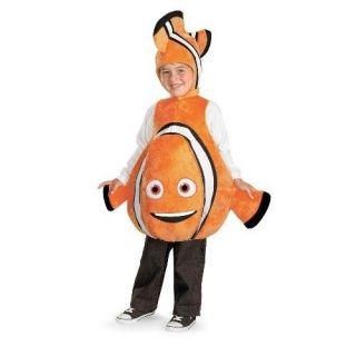 FINDING NEMO Deluxe Orange Clown Fish Marlin Child Costume Disguise 