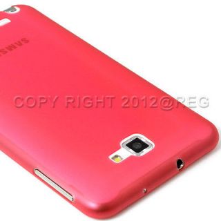   THIN RED MATTE TPU GEL BACK CASE COVER FOR ATT SAMSUNG GALAXY NOTE
