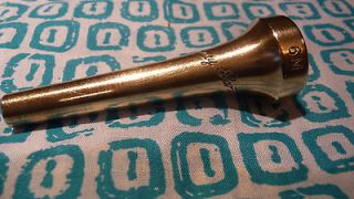 HARRY GLANTZ TRUMPET 6M MOUTHPIECE GOLD PLATE XLNT PRICED LOW FOR 