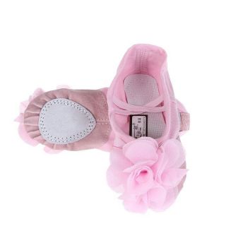 Girls Dance Shoes slippers Professional Leather Split Sole Ballet 