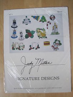 Stained Glass Judy Miller Christmas Images #3/82/Uncut Patterns/NIP/E 