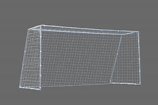 Pro Galvanized Soccer Goal 12 Wide x 6 Height x 6 Depth with 3 Top 