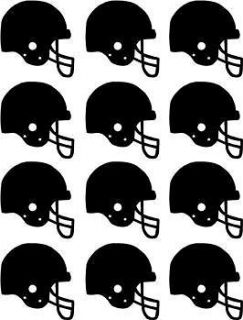 Sheet of 12 Football Helmet award Vinyl Decal truck Sticker 2x2 size