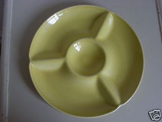   and Floyd Dallas Three Section Fondue Plate(s) Yellow Made in Japan
