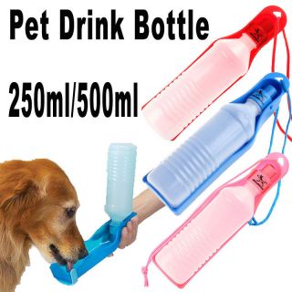   Foldable Pet Dog Cat Water Drink Bottle Dispenser Feeder Travel Bowl
