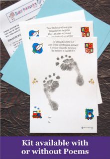 BOYS TOYS New Baby Inkless Handprint & Footprint Kit W3