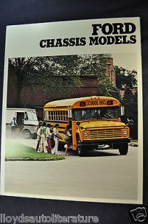 1979 Ford Trucks Chassis Models Folder Sales Brochure Mint Original 