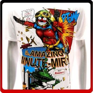   Mirth T shirt Sz XL Vtg Tattoo Skull Ghost Super Hero Robot Fighter