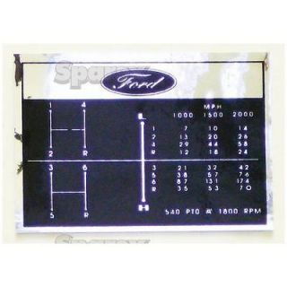 Ford Tractor Shift Pattern Decal 6 Speed 2000 3000 2110 231 2600 335 