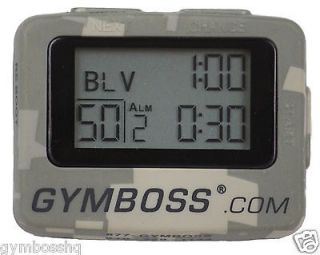 NEW CAMO GYMBOSS INTERVAL TIMER AND STOPWATCH, STRAIGHT FROM GYMBOSS 