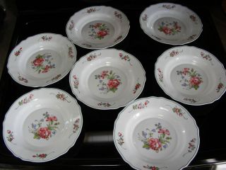 Lot of 7 Arcopal French Provencial Salad Plates or Soup Bowls 9 arc 