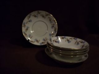 Six Pc. Vtg. Limoges French China, 2 saucers, 4 bowls