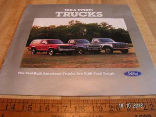   Ford Pickup Trucks Brochure/F 150/250/350/4x4/Bronco/Ranger/Econoline