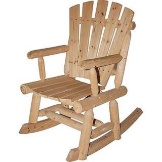   Chair Rocker Cedar Log NEW Unfinished Outdoor Chairs Deck Furniture