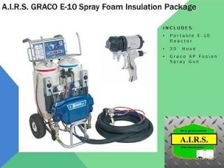   Graco E 10 Portable Proportioner Spray Foam Insulation Package