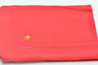 Christian Fischbacher Rolex Red 100% Cotton Handkerchief