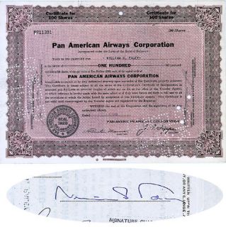 Pan American Airways I/S CBS Founder William S. Paley