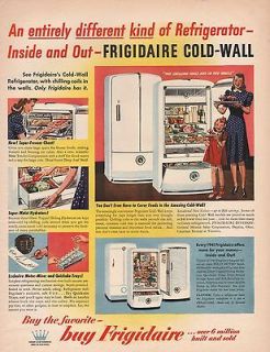 1941 VINTAGE FRIGIDAIRE COLD WALL ENTIRELY DIFFERENT REFRIGERATOR 