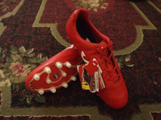 Joma Total Fit FG Kangaroo leather Soccer Shoes/Cleats Red US 9.5 10 