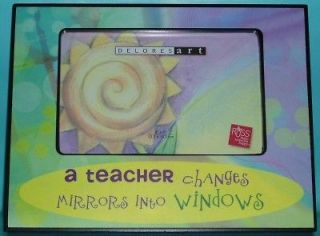   Teacher Photo Frame/Gift   A Teacher Changes Mirrors into Windows