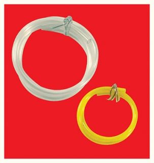 Gas fuel line hose 1/16 clear 3/32 yellow line twin pack chainsaw 