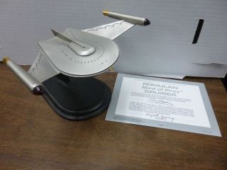   of PREY FRANKLIN MINT PEWTER STAR TREK DELUXE COLLECTION Near Mint