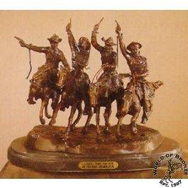 COMING THRU THE RYE  by Frederic Remington Bronze Handcast 